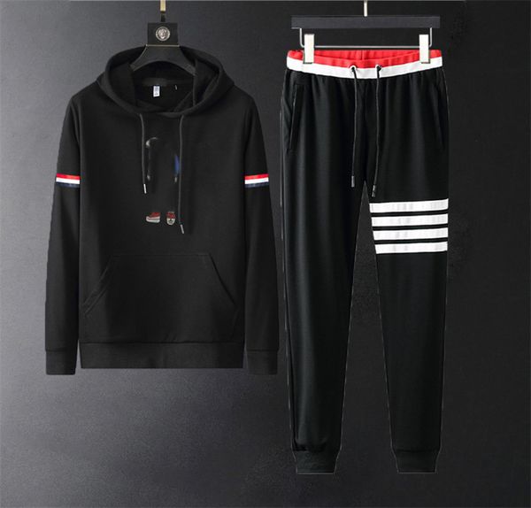 

tracksuit brand designer men's sports suit two-piece long-sleeved zipper letter printing embroidery fashion casual men'ss two-piec, Gray