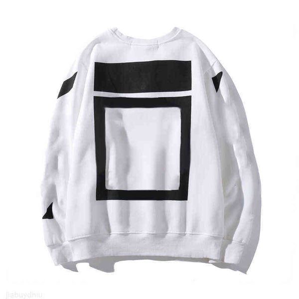 

men's hoodies sweatshirts designers off men fashion streetwears man pullover winter loose hooded offs clothing quality street print, Black