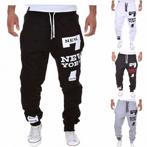 

men's pants men joggers 2021 autumn mens sweatpants leisure cotton casual workout slim fit trousers1 e15w#, Black