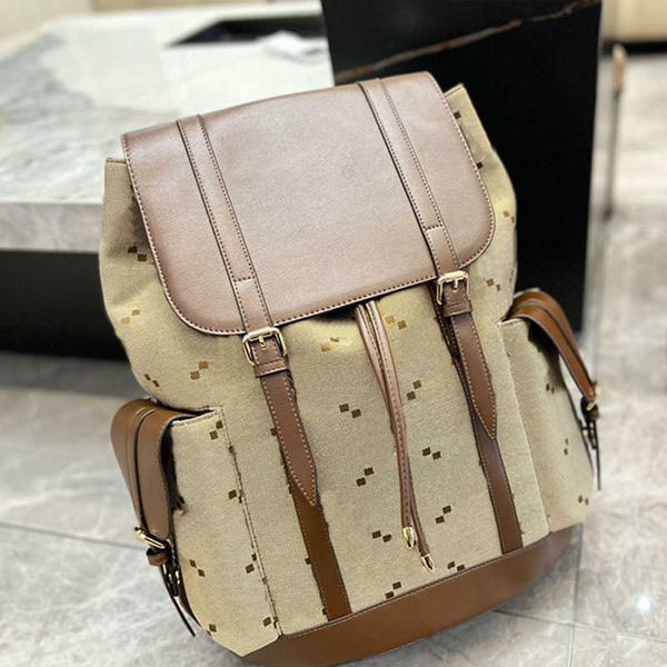 

school bags backpack fashion women back pack canvas leather magnetic button pocket large capacity pocket handbags purse brand lettersmulti