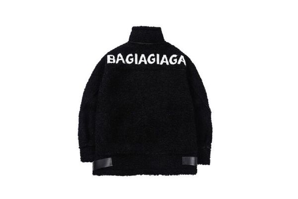 

fashion hip hop men's plus size hoodies & sweatshirts letter print wool fabric designer baseball jacket v767a3, Black;brown