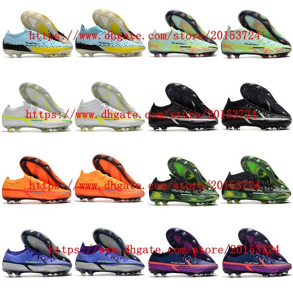 

soccer shoes phantom gt2 elite fg cleats football boots scarpe calcio firm ground botas de futbol chuteiras, White;red