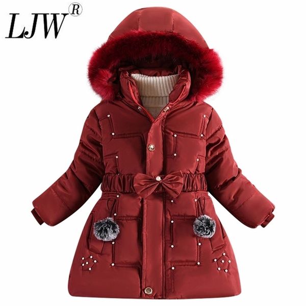 

down coat girl winter cotton-padded jacket children's fashion kids outerwear baby's warm down jacket children clothing 4-12 years, Blue;gray
