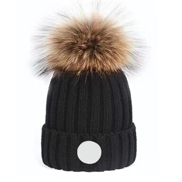 

adults thick warm winter hat for women soft stretch cable knitted pom poms beanies hats womens skullies beanies girl ski cap beanie cap248o, Blue;gray