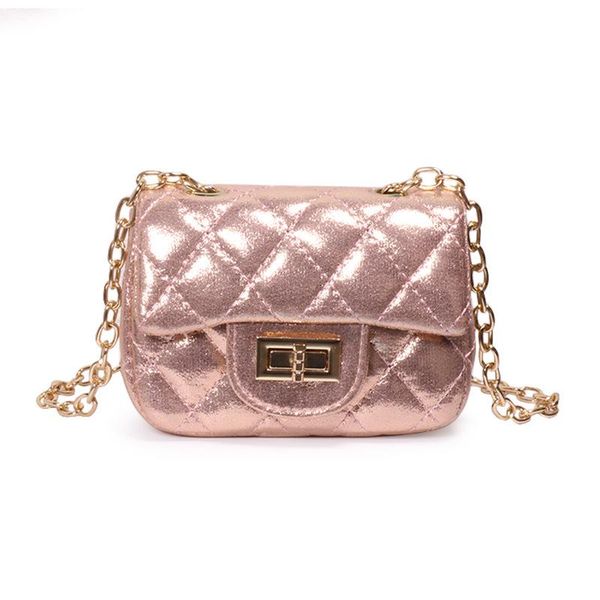 

handbags clutch bag children accessories spring bright elastic material mini messenger girl fashion personality shoulder e7832, Black