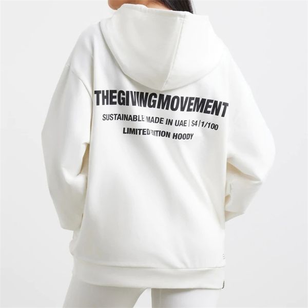 

women's hoodies sweatshirts spring oversize zipper back letter print thick plus sizetracksuit 220916, Black
