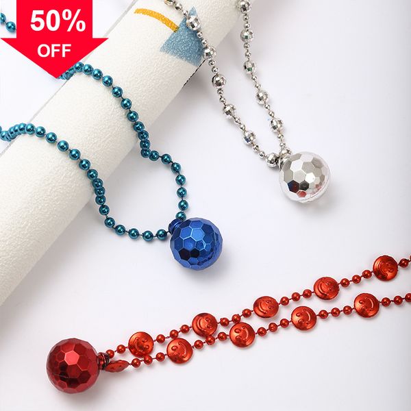 

designer style necklace birthday christmas football world cup carnival jewelry electroplating chain, Silver
