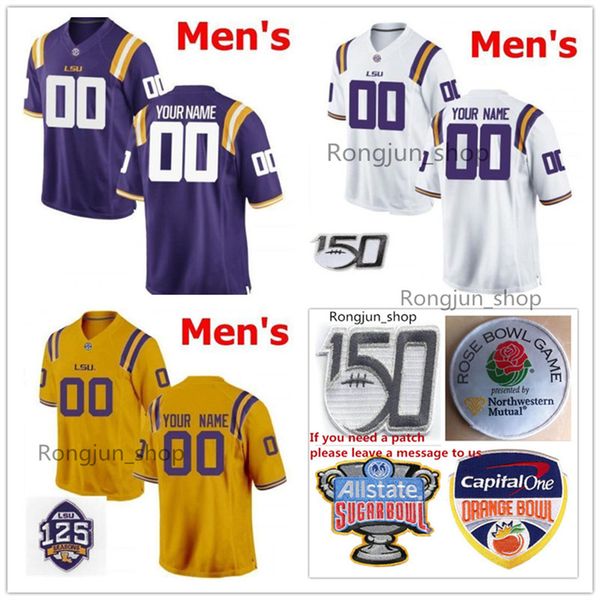 

jersey custom ncaa lsu tigers college 9 joe burrow jersey football 3 odell beckham jr 80 jarvis landry 7 tryann mathieu 7 patrick peterson s, Black;red