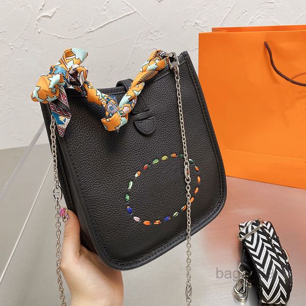

bags evening silver chain messenger bag women quality cow leather crossbody handbag wide shoulder starp pouch towel handlemulti pochette