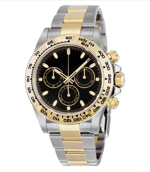 

master design designer watches movement series watch stainless steel strap black dial folding buc, Slivery;brown