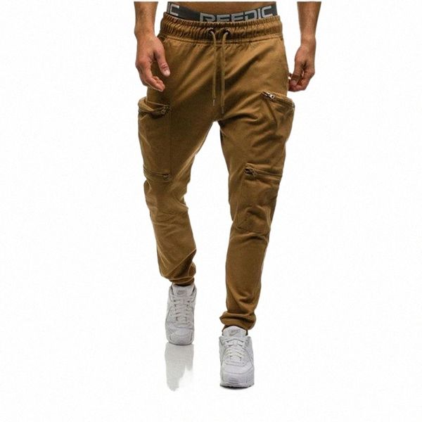 

men's pants autumn hip hop harem jogger 2021 trousers jogging harajuku overalls multi-pocket sweatpa 02yg#, Black