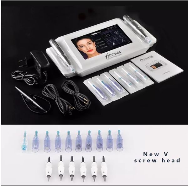 

professional beauty microneedle roller artmex v8 permanent makeup tattoo for eyebrow lip micropigmentation cosmetics making device eyebrow/t