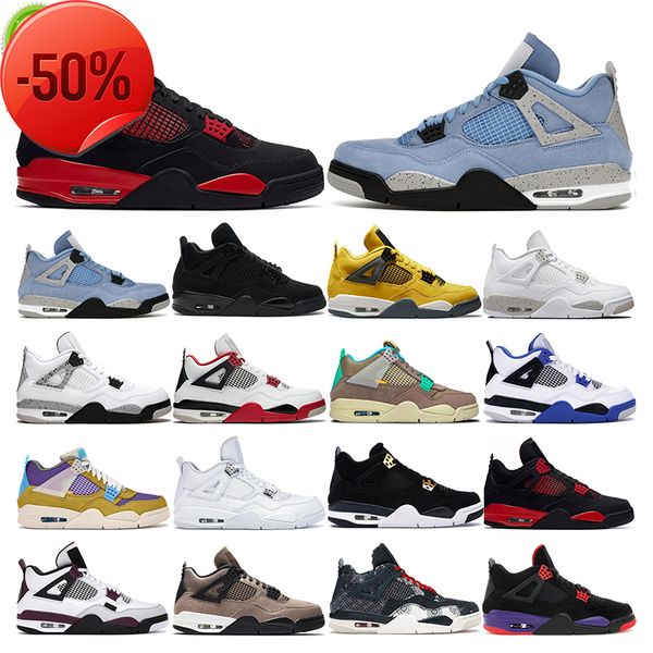 

boots men basketball shoes 4s white oreo 4 black cat fire red thunder desert moss taupe haze women mens trainers sports sneaker fashion outd