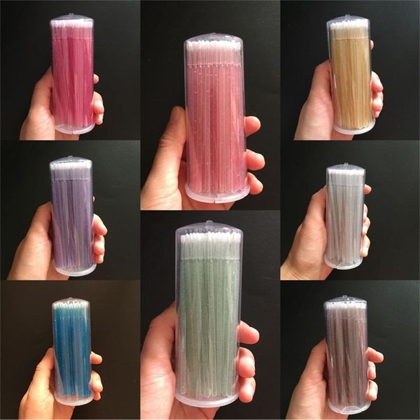 

cotton swabs grafted eyelash disinfection cleaning stick cosmetic crystal rod barrel 220919