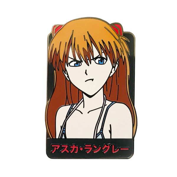 

brooch asuka badge no. 2 machine animation peripheral decoration i backpack two yuan style accessories, Gray