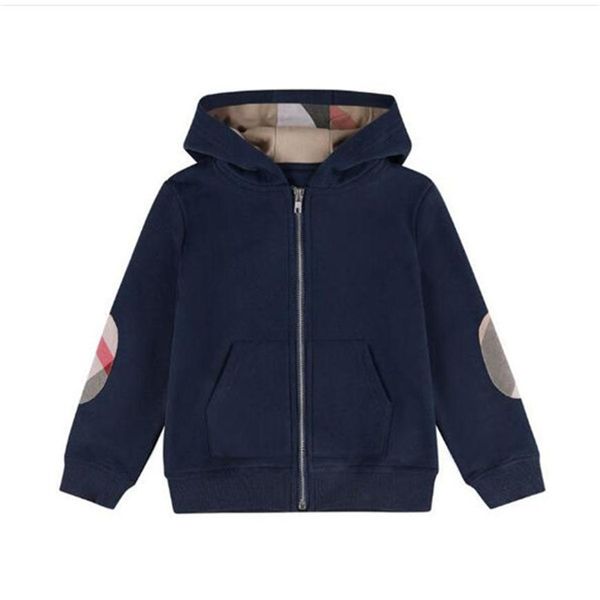 

spring autumn baby boys jackets kids cotton zipper coats children hooded jacket boy outwear child casual cardigan coat219j, Blue;gray