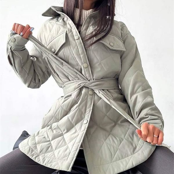 

women's jackets long breasted lapel winter thickened cotton coat women loose warm diamond clothes ladies female elegant streetwear 2209, Black;brown