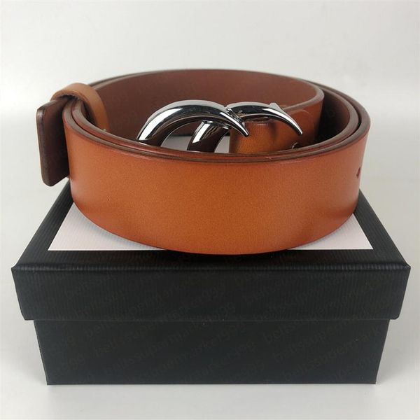 

men designers belts classic fashion luxury casual letter smooth buckle womens mens leather belt width 3 8cm with orange box aaaaa211w, Black;brown