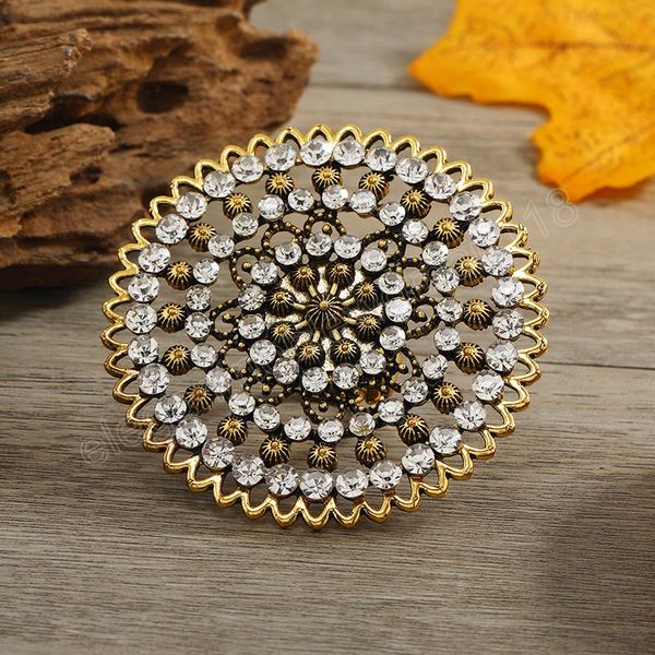 

exaggerated boho vintage hollow flower finger ring for women big indian rings chic female party jewelry gift, Silver