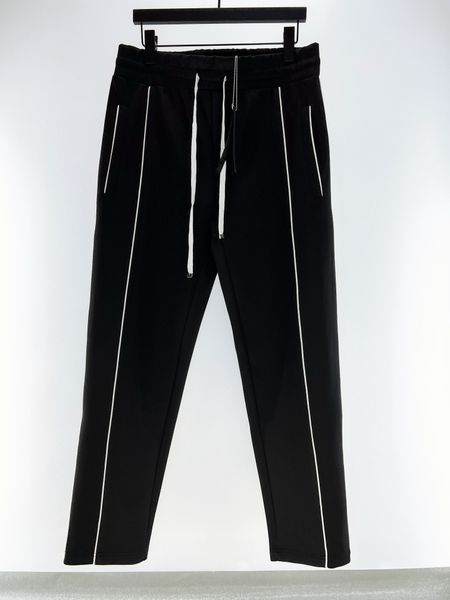 

mens pants designers men casual pantsl pure color letters men's women tracksuits fashion pant hip hop men clothing, Black