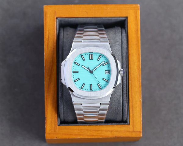 

men's luxury nautilus watch square sporty elegance 2813 movement men watch automatic high colors rose gold quality calendar steel lumin, Slivery;brown