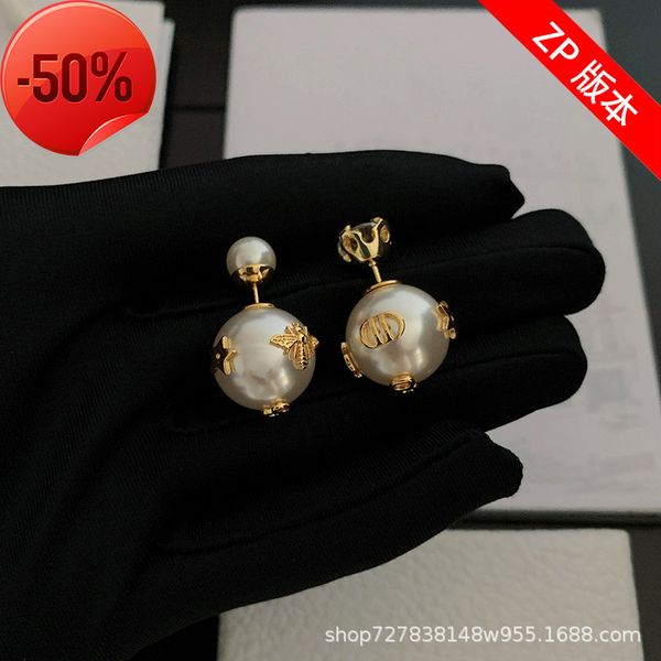 

50% off factory special clearance designer jewelry earrings charms sal 22 new dijia brass size multi-element bee letter, Golden