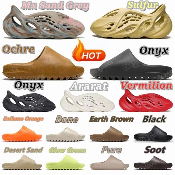 

slipper designer shoe west woman sandals bone pure onyx stone soot sand resin sulfur foam desert womens men slide slides slippers sage 312m