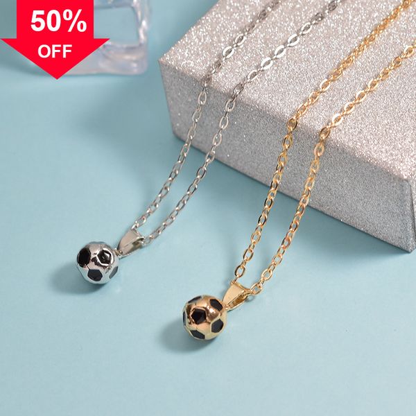 

designer style necklace birthday christmas russia world cup football, Silver