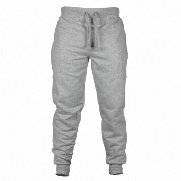 

mens casual solid color sweatpants elastic waist drawstring long pants plus fleece with pockets sports cotton small feetrousers men's a, Black