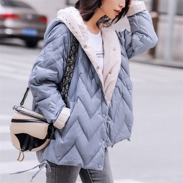 

women's down parkas ailegogo winter women ultra light hooded 90 white duck down short parkas casual female single breasted warm coat sn, Black