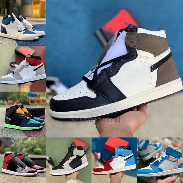 

jumpman 1 1s basketball shoes high men women fragment green jorden dark mocha shadow 2 0 bordeaux atmosphere light bone bred patent unc205q, Black