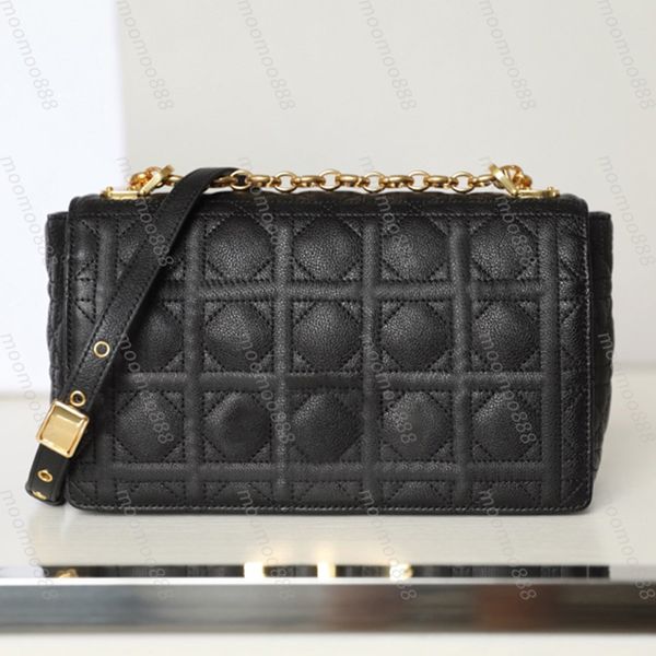 

10a tier 28cm large flap bag mirror quality womens real leather handbag luxury designers cowhide quilted bag envelope purse black shoulder s