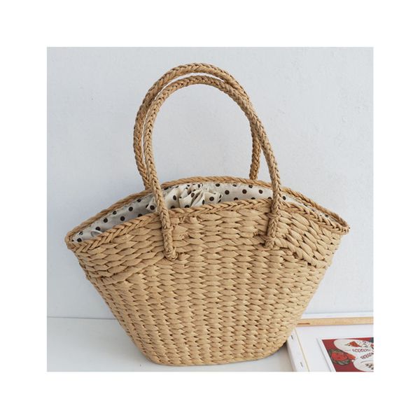

luxury desiginer bags beach paper rope handbag fashion tote bag straw woven bag large capacity shoulder handbags wallet woman messenger wall