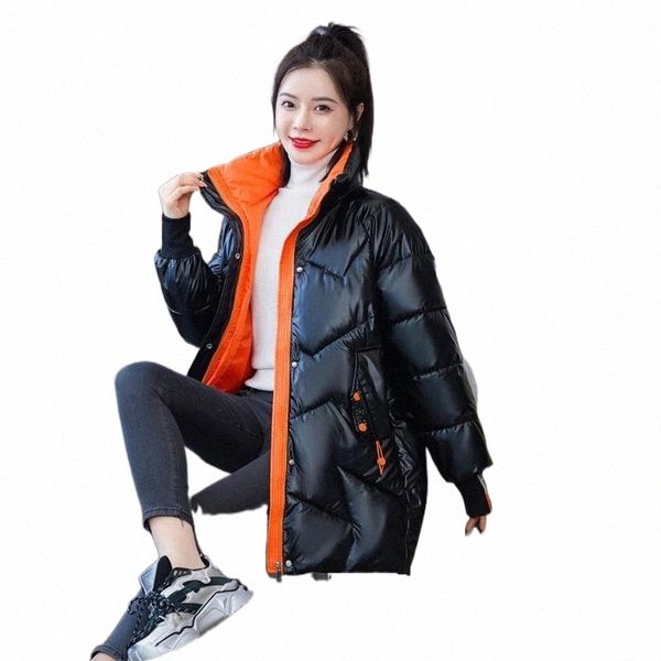 

women's down & parkas winter jacket parka coat women woman k87j#, Black