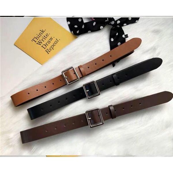 

belt korean fashion women belts leather metal buckle waist belts, Black;brown