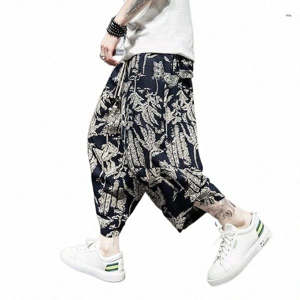 

men's pants streetwear jogging harajuku style harem men vintage casual sweatpants male large size loose summer m-5xl1 j46y#, Black