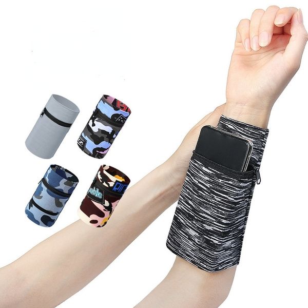 

outdoor wrist bag sports cycling mobile phone bags fitness yoga arm bag wallet wristband for women and men