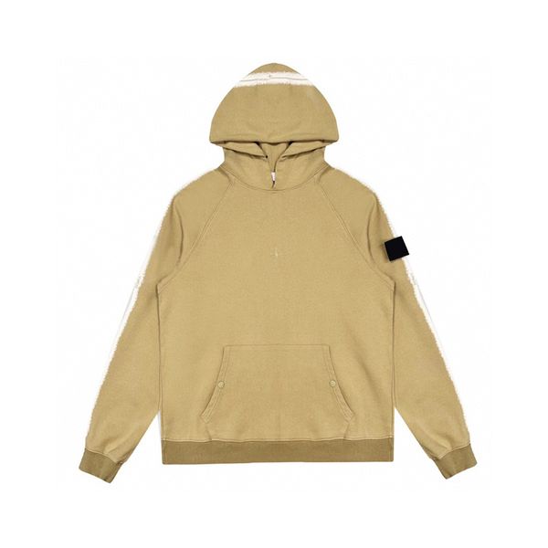 

22fw patchwork hoodie autumn winter men women embroidery vintage streetwear pullover hooded sweatshirt, Black;brown