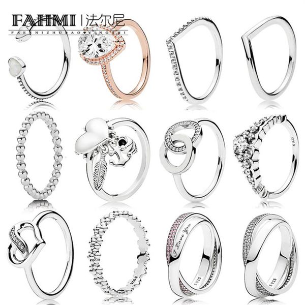

100% sterling silver fashion shining zircon ring variety of styles to choose couple ring gift jewelry factory outlets266j, Slivery;golden