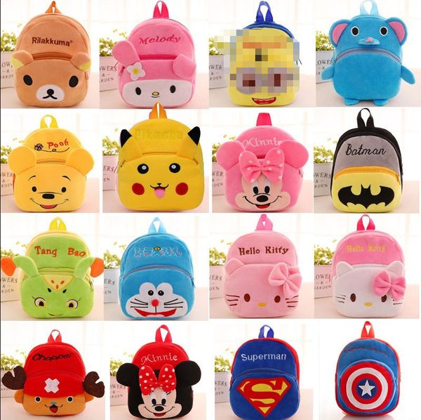 

plush toys children's plush backpack cartoon animals backpacks stuffed doll high-quality three-dimensional pp cotton short plushs cute