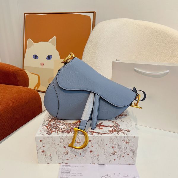 

22ss women fashion brand designer hand bag wedding date leather letter metal buckle shoulder messenger bag