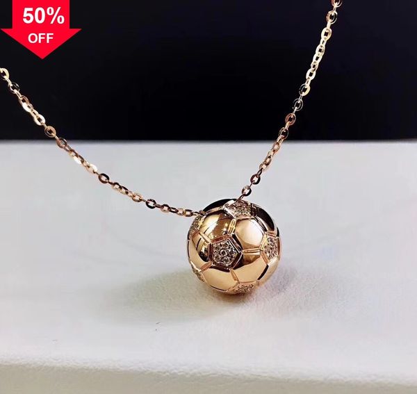 

designer style necklace birthday christmas yadlei 2018 russia world cup football fashion korean collar chain female, Silver