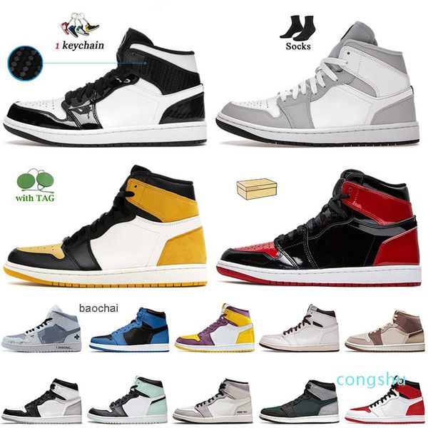 

shoes 1s yellow toe heritage high og jumpman 1s rebellionaire carbon fiber all-star patent bred mid 3, White;red