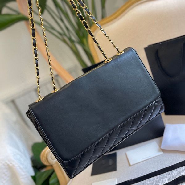 

french women classic flap designer tote bag fashion matelasse chain sheepskin quilted embroidered badges large capacity shoulder bag handbag