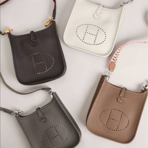 

designer evelyn bags herme handbag 2022 new fashion h family tc leather togo women yellow mustard various lens mechanical cleaning have logo