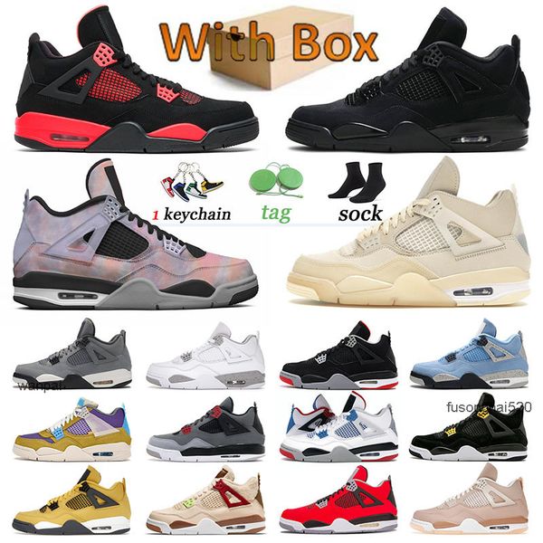 

shoe jumpman 4 basketball shoes 4s black cat zen master 4s sneakers new bred white oreo university blue mens womens trainers royalty red