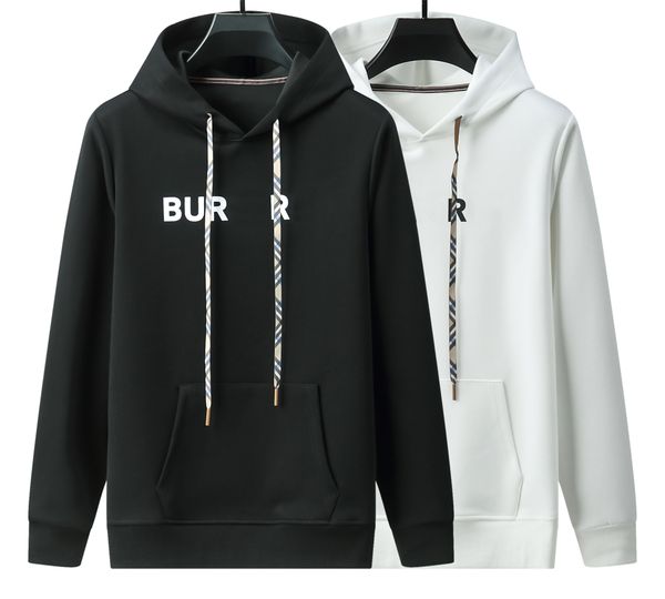 

men and women casual sweatshirts designer mens hoodies funny foam letters print hoodie plus fleece high street hip hop style hooded sweater, Black
