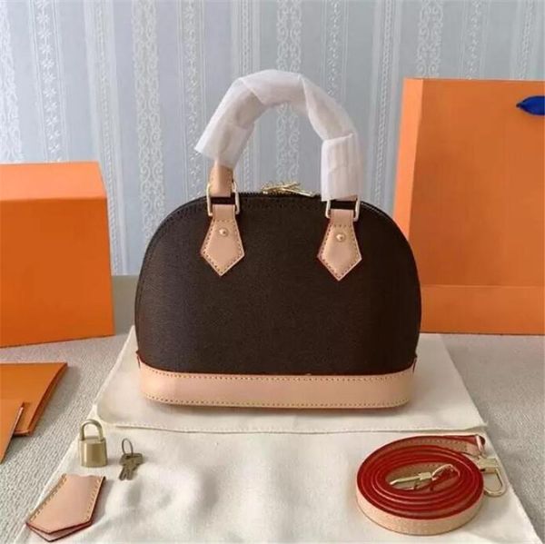 

fashion designers alma bb 25cm shell bag luxury designer leather handbags women shoulder crossbody bags handbag with key lock