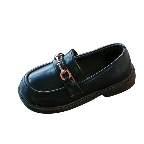 

sneakers baby shoes kids casual footwear british leather autumn girls non-slip boys black e4666, Black;red