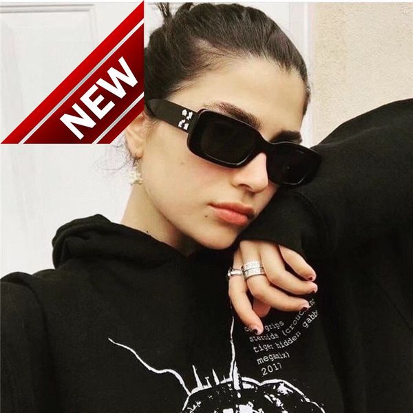 

sunglasses brands men's women's off new fashion trendsetter white sunglass narrow frame same sunglass omri016, White;black